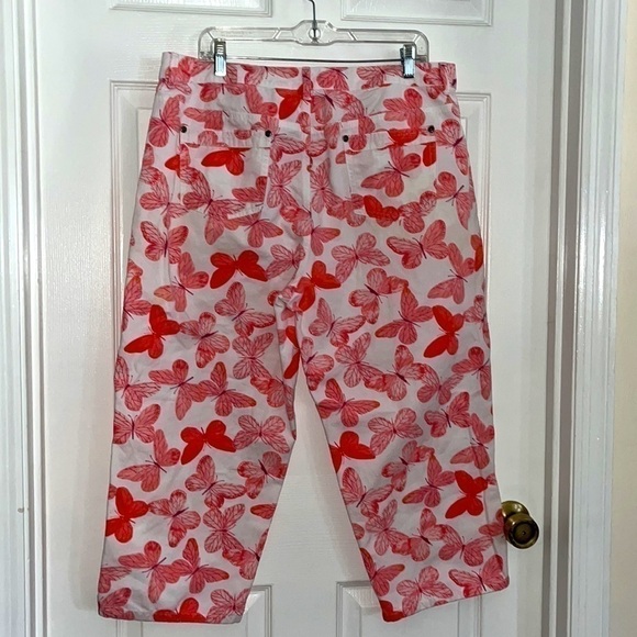 LIZ Claiborne Pink Audra Capris size 16 - Picture 3 of 5